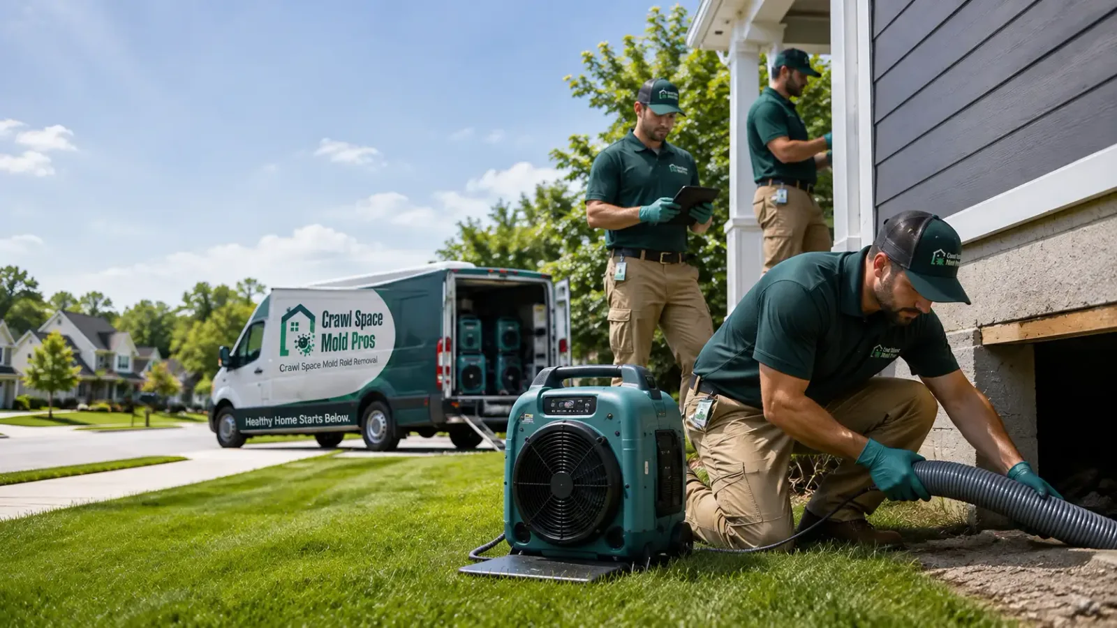 Crawl Space Mold Removal in Broadlands, IL